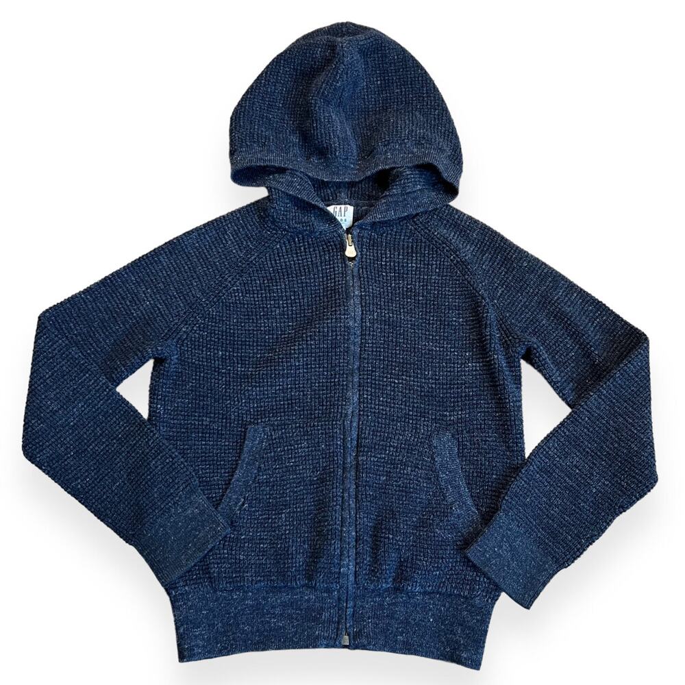 Gap Kids Navy Textured Hoodie Sweater